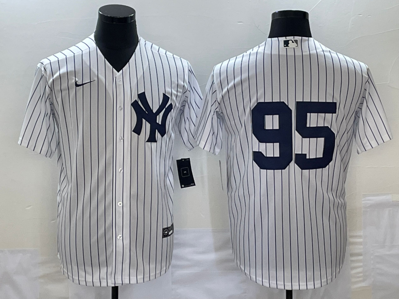 Men's New York Yankees Oswaldo Cabrera #95 White Name Jersey